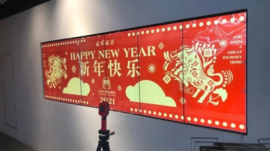 上海百樂門大酒店led透明屏、液晶拼接屏