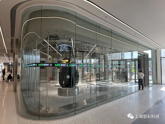 上海松江印象城Aape店鋪LED顯示屏設(shè)計(jì)、安裝